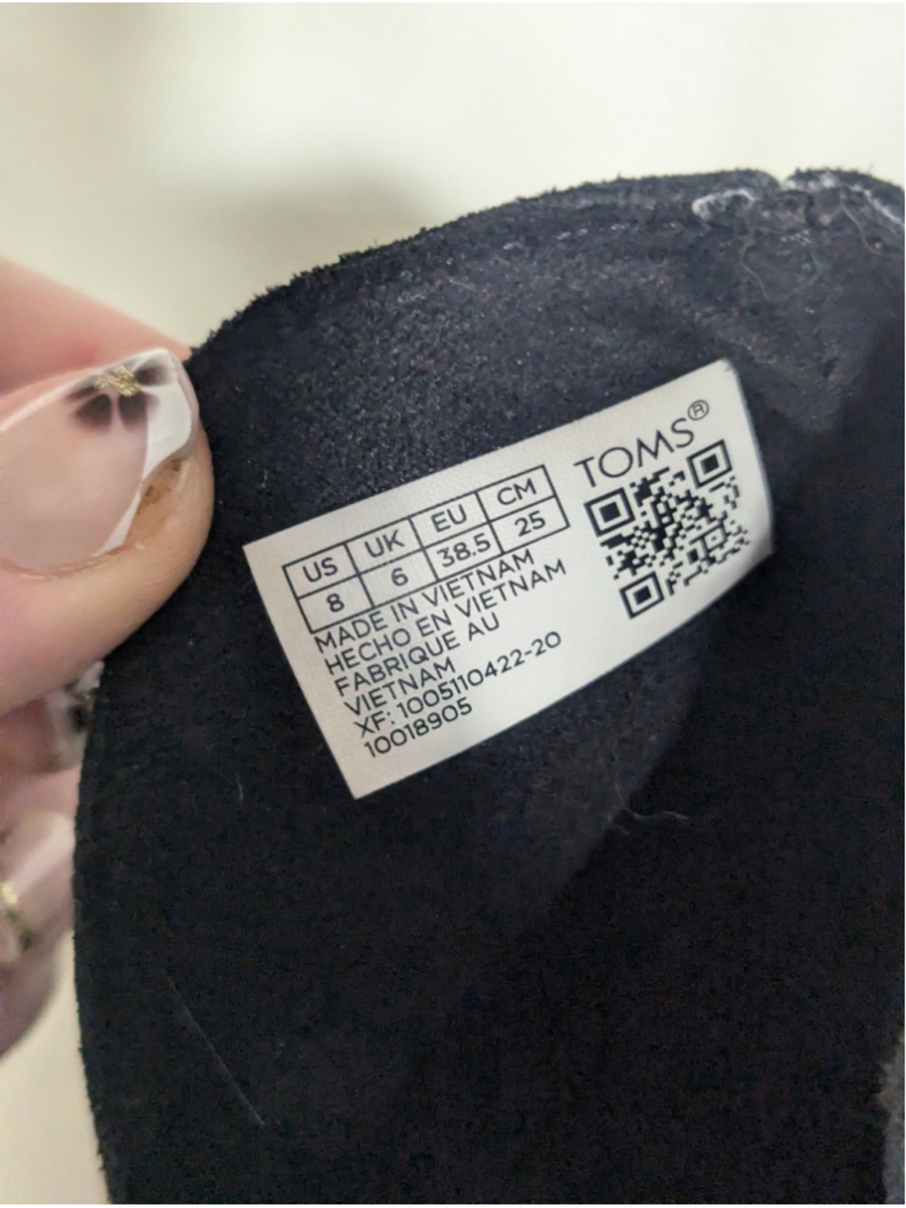 Toms Womens Black Suede V-Cut Ankle Booties abluck Heel Size 8 - Picture 5 of 7